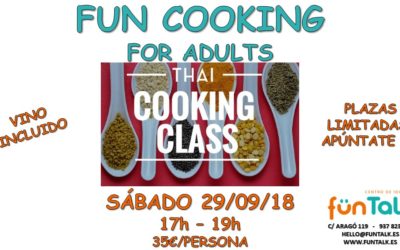 COOKING IN ENGLISH FOR ADULTS. SEPTEMBER 2018. BARCELONA